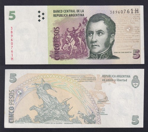 Banconota argentina pesos - 5,