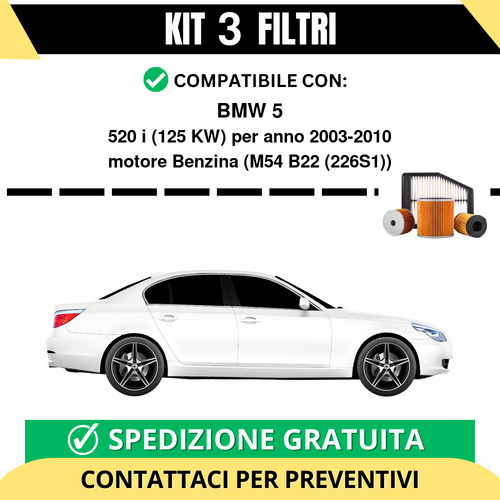 Kit filtri risparmio - 3, bmw