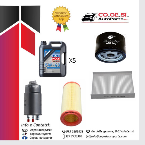 Kit tagliando fiat doblo - doblo, 1.9